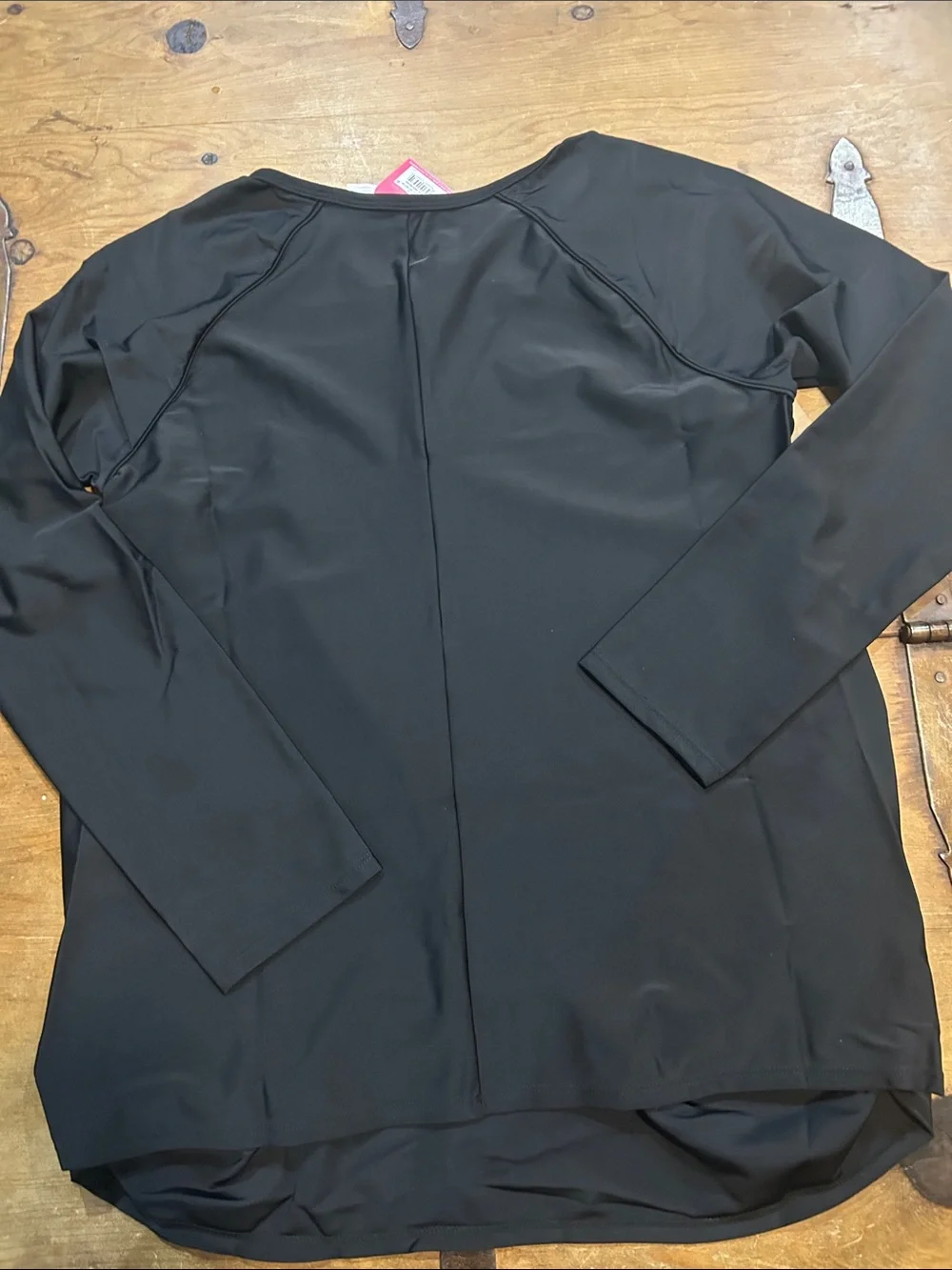 sabel Maternity Ingrid & Isabel Black Long Sleeve Rash Guard Swim Top XL NWT